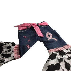 Sonoma Girls Fancy Pants Jeans Breast Cancer SZ 6